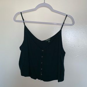 Green cropped tank top !